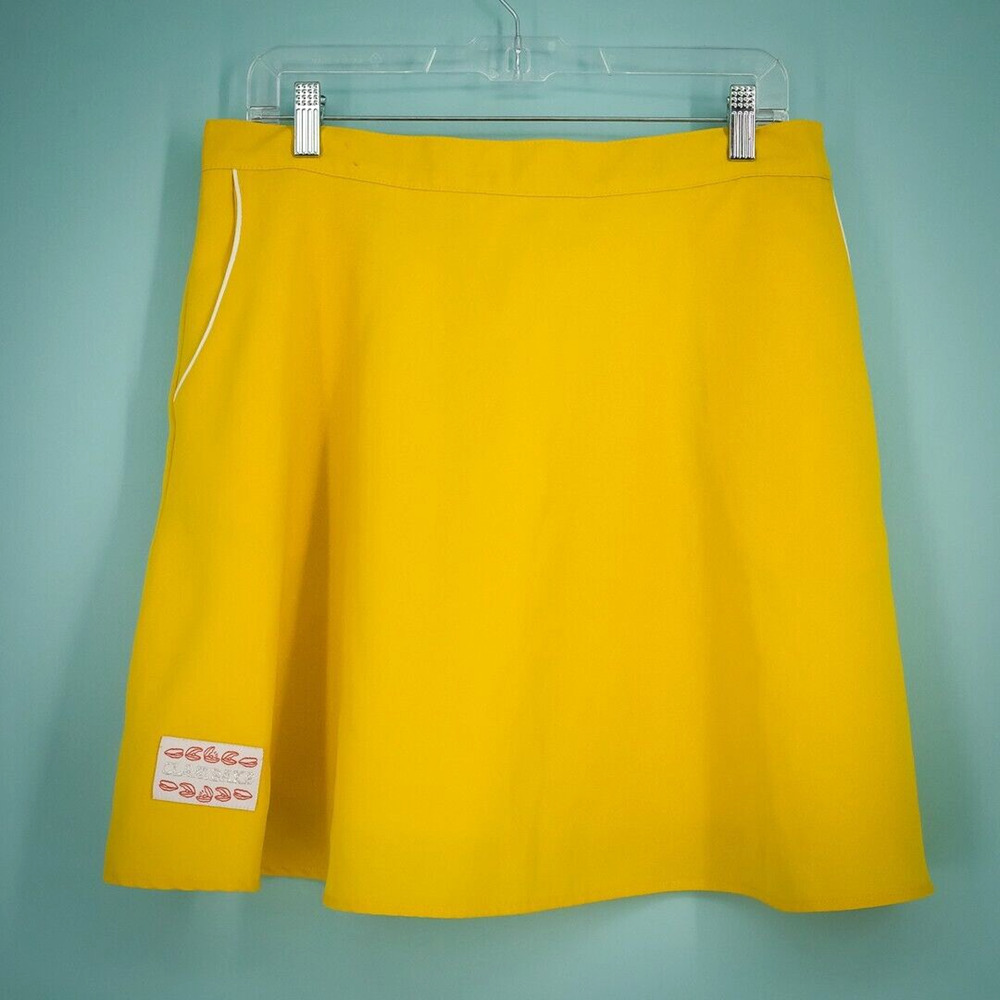 Tuesday Bassen Size XL Yellow Clambake Pull On Skater Circle Cotton Skirt